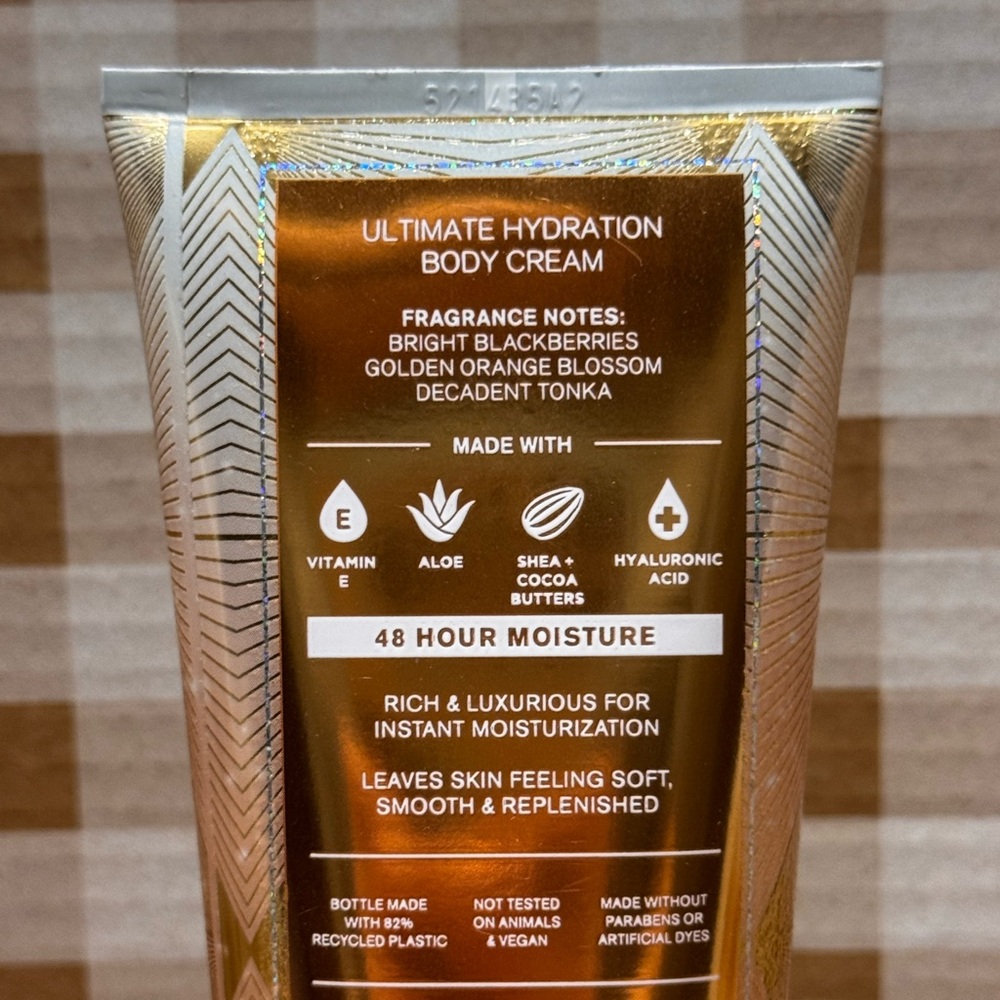 NEW B&BW Touch of Gold ultimate hydration body cream 8 oz - Picture 2 of 3